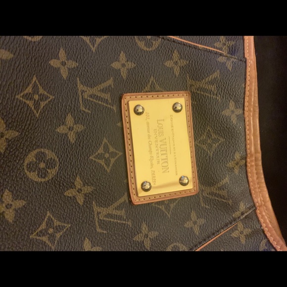 Auth Louis Vuitton Inventeur gold plaque bag - Picture 13 of 16